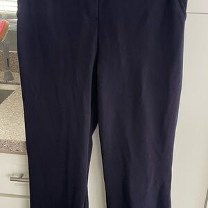 Felina Navy knit straight leg pants